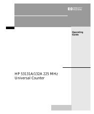 HP 53131A/132A 225 MHz Universal Counter - Agilent Technologies