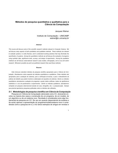 METODOLOGIA em TRIANGULAÇÃO: pesquisas qualitativa e quantitativa