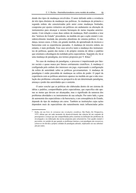 Neoinstitucionalismo como modelo de anÃ¡lise para as ... - pucrs