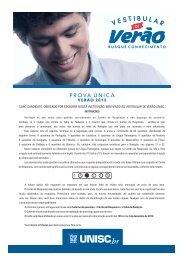 Prova Completa - Unisc