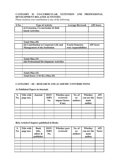 Minimum Qualification for the post of Principal in ... - Shivaji University