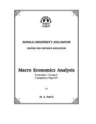 Macro Economics - Shivaji University