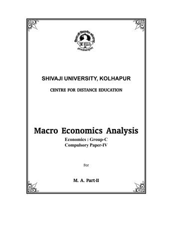 Macro Economics - Shivaji University