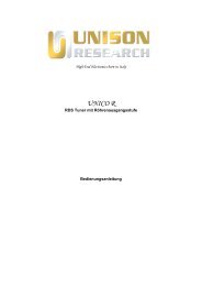 UNICO R - Unison Research