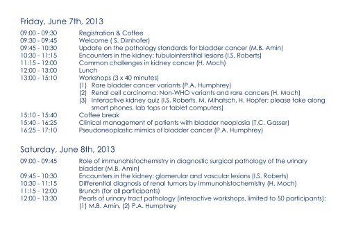 Basel Seminars in Pathology