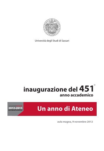 inaugurazione del 451Â° Un anno di Ateneo - UniversitÃ  degli Studi ...