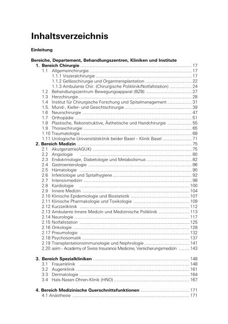 Daten und Fakten 2011 - Universitätsspital Basel