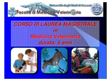 FacoltÃ  di Medicina veterinaria - UniversitÃ  degli Studi di Sassari