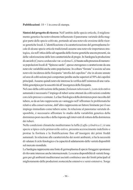 1999, Un anno di sperimentazione degli assegnisti di ricerca