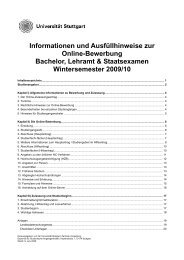 Informationen und AusfÃ¼llhinweise zur Online-Bewerbung Bachelor ...