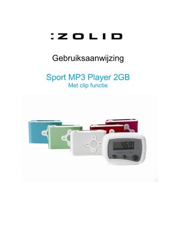 Gebruiksaanwijzing Sport MP3 Player 2GB - Unisupport