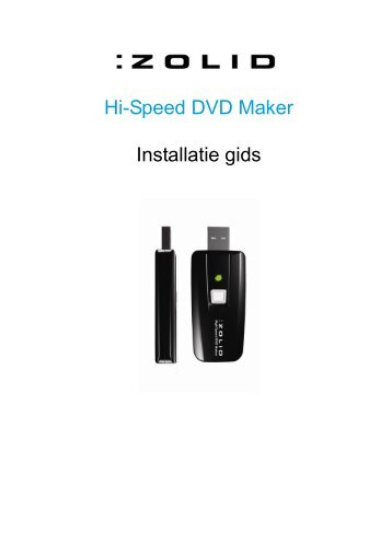 Hi-Speed DVD Maker Installatie gids - Unisupport