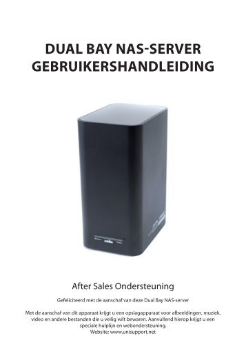 Dual Bay NaS-Server GeBruikerShaNDleiDiNG - Unisupport