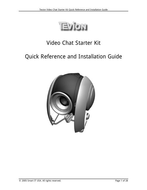 Video Chat Starter Kit Quick Reference and Installation