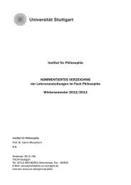 Wintersemester 2012/2013 - UniversitÃ¤t Stuttgart