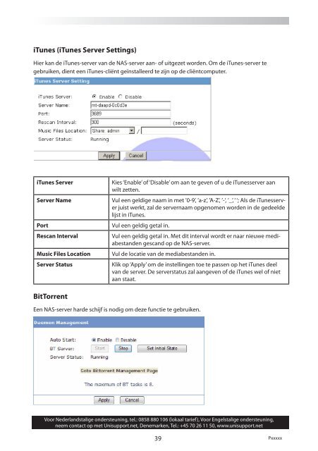 Dual Bay NaS-Server GeBruikerShaNDleiDiNG after ... - Unisupport