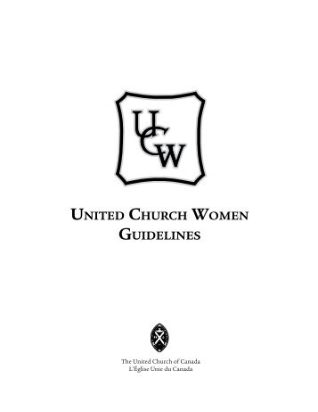 UCW Guidelines - The United Church of Canada