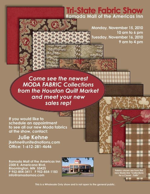 Tri-State Fabric Show - Moda Fabrics