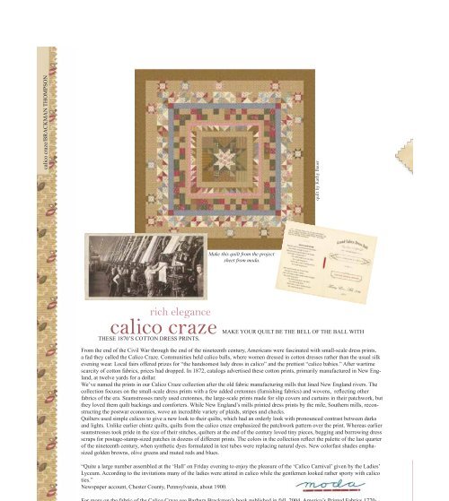 calico craze.indd - Moda Fabrics