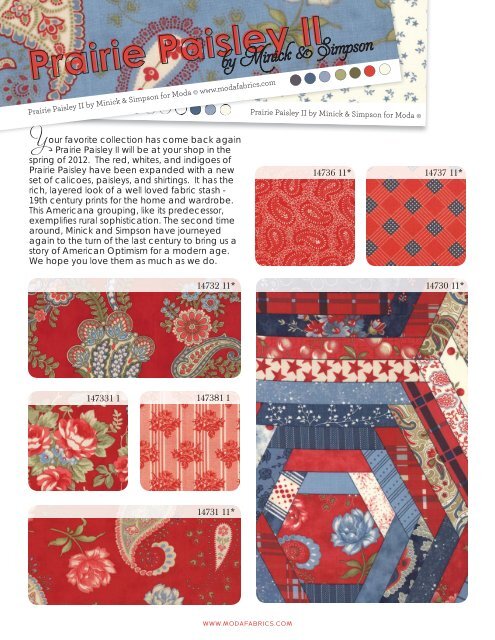 Prairie Paisley II.indd - Moda Fabrics