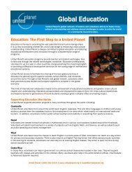 brochure about teaching abroad - United Planet