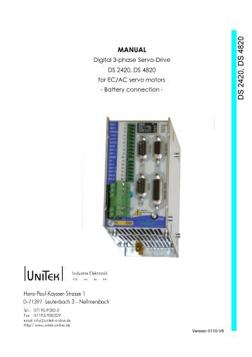 MANUAL - UNITEK Industrie Elektronik GmbH