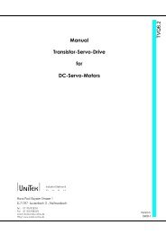Manual Transistor-Servo-Drive for DC-Servo-Motors - UNITEK ...