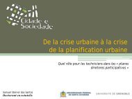 De la crise urbaine Ã  la crise de la planification urbaine