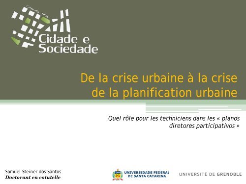 De la crise urbaine Ã  la crise de la planification urbaine
