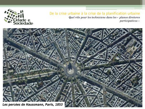 De la crise urbaine Ã  la crise de la planification urbaine