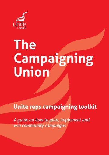 unite guide to campaigning - unite the union