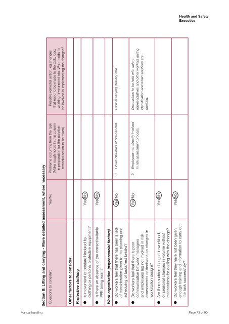 Manual Handling Manual Handling Operations Regulations 1992 ...