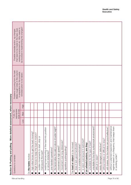 Manual Handling Manual Handling Operations Regulations 1992 ...