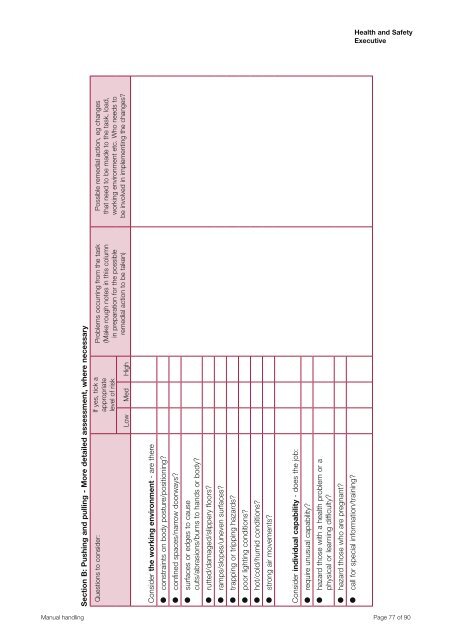 Manual Handling Manual Handling Operations Regulations 1992 ...