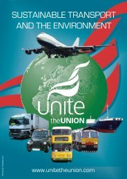 Sustainable Transport and the Environment Guide - Unite the Union