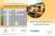 KODAK Transitions Lenses Brochure - Signet Armorlite, Inc.