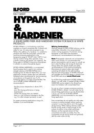 Ilford - Hypam Fixer & Hardener - Silverprint