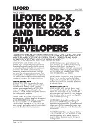 ilfotec dd-x, ilfotec lc29 and ilfosol s film developers - blende7