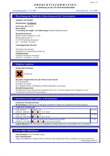 Produktinformation - STERILLIUM - HENRY SCHEIN VET