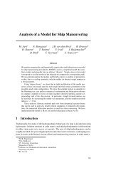 Analysis of a Model for Ship Maneuvering - Mathematics in Industry