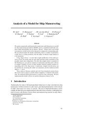 Analysis of a Model for Ship Maneuvering - Mathematics in Industry