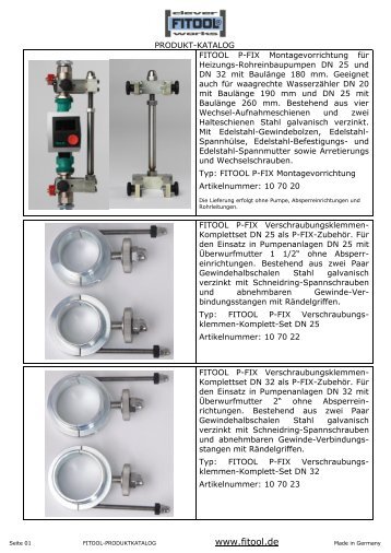 FITOOL Produktkatalog 