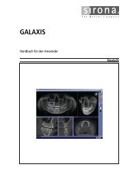 Sirona Galaxis Software Bedienungsanleitung - 3d-roentgen.ch