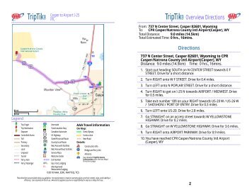 Casper to Airport I-25 Map - Intermountainrecords.com