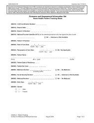 Outcome and Assessment Information Set - Home Rehabilitation ...