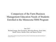 Education Needs and Delivery Preferences of MN FBM Producers