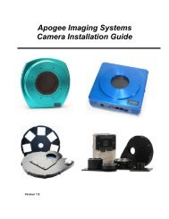 Apogee Camera Installation Guide - UCSD Department of Physics