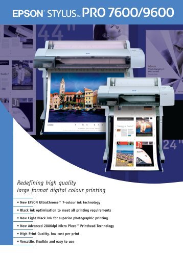 Redefining high quality large format digital colour printing