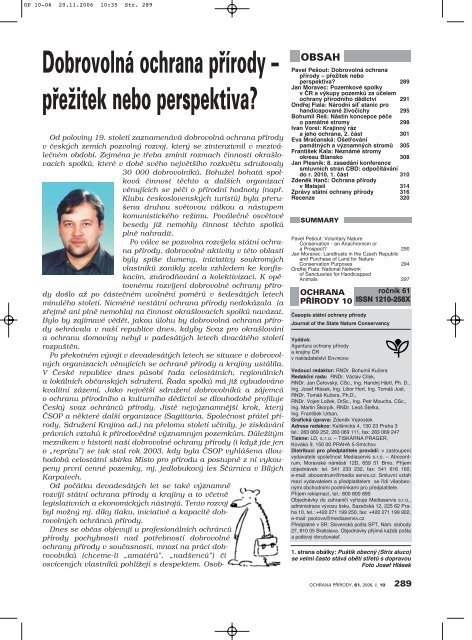 OP 10-06 - Äasopis Ochrana pÅÃ­rody