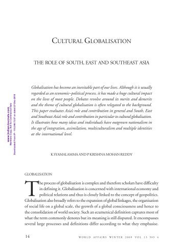 Cultural Globalisation - Mimts.org